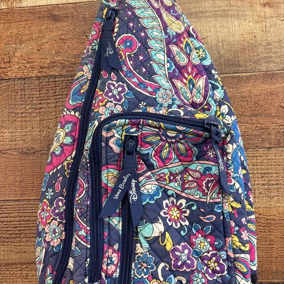 Vera Bradley Disney Sensational Six Paisley Collection Sling Bag - Picture 2 of 6
